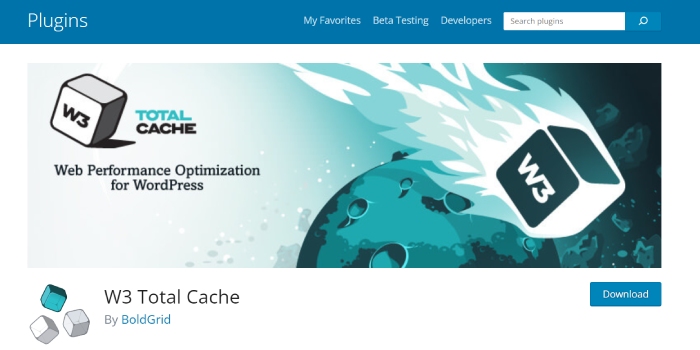 8+ Plugin Cache Terbaik untuk Situs Web WooCommerce 2 W3 Total Cache