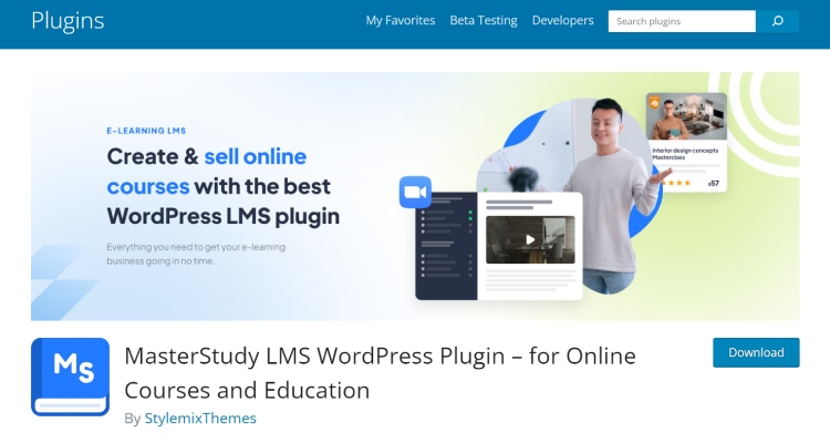 2024 年教育ウェブサイト向け 9 つのベスト WordPress プラグイン 3 MasterStudy