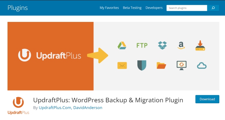 2024 年教育ウェブサイト向けのベスト WordPress プラグイン 9 8 UpdraftPlus