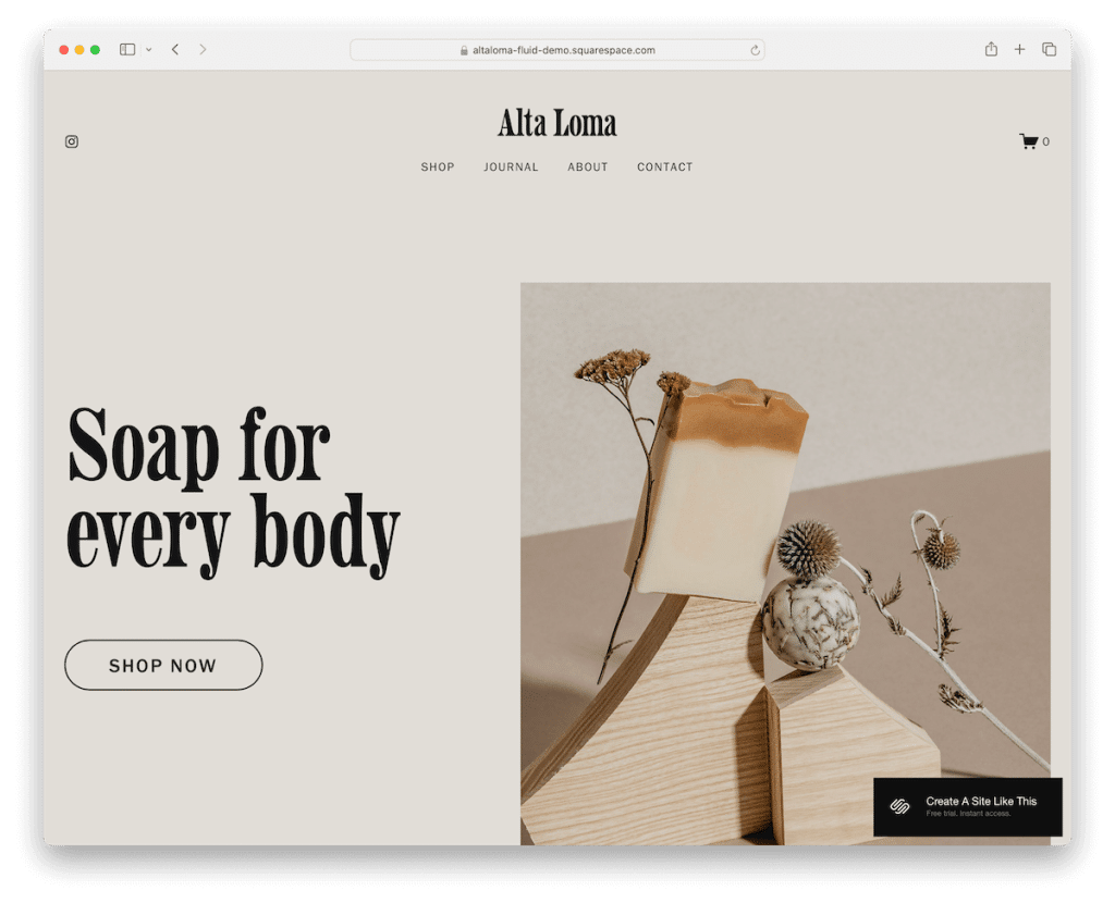 modèle de luxe altaloma squarespace