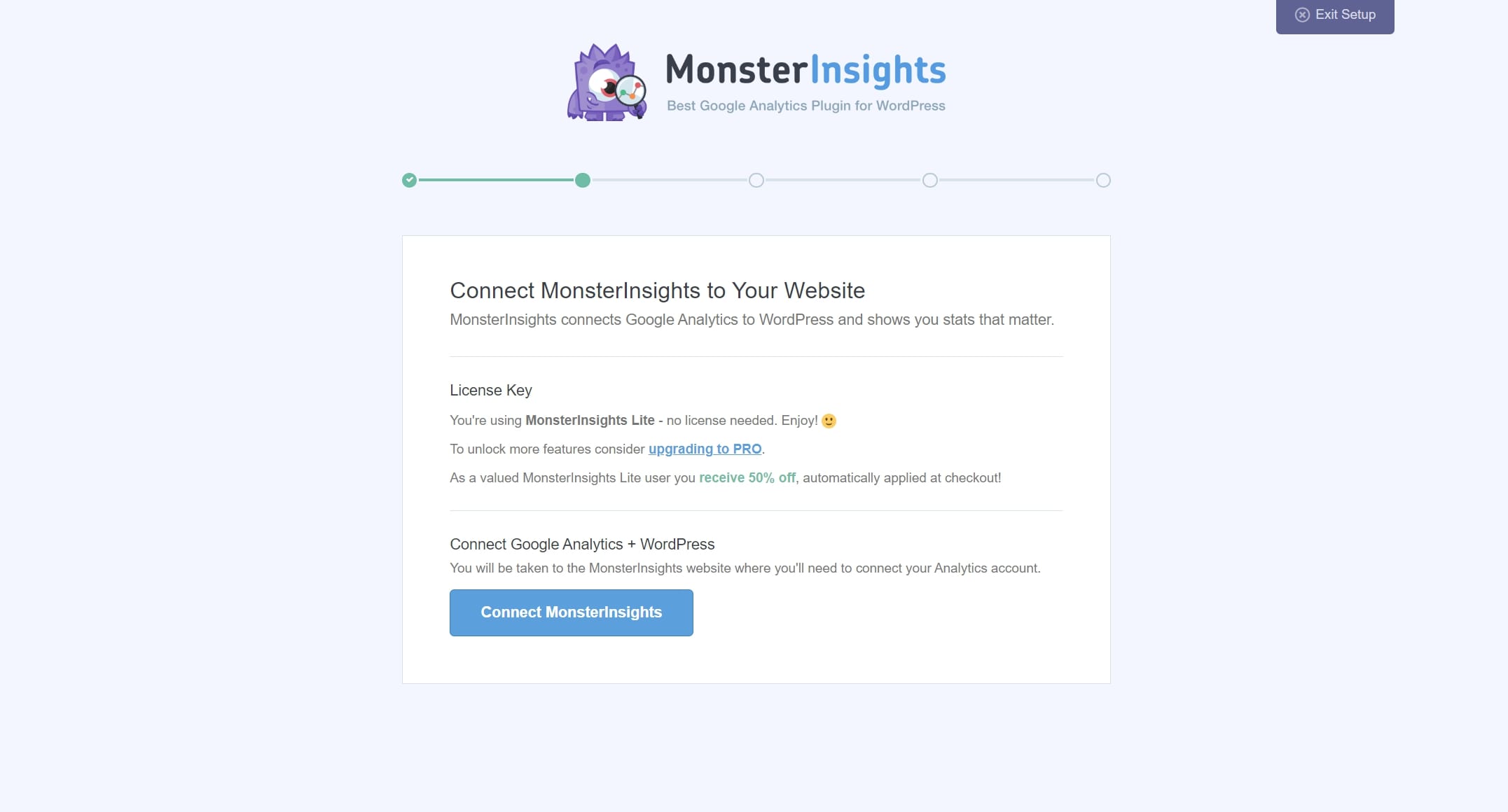 clave de licencia de monsterinsights