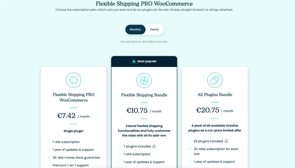 Tabella delle tariffe di spedizione per WooCommerce con prezzi di spedizione flessibili