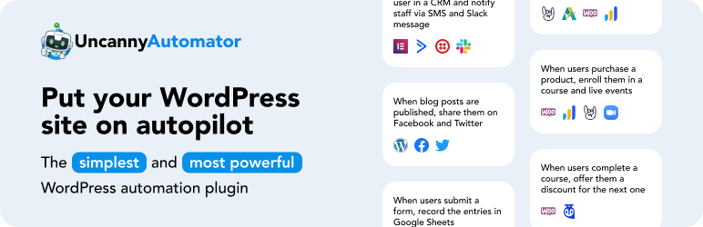 Uncanny Automator — это плагин автоматизации WordPress, который позволяет автоматически выполнять действия на основе огромного количества триггеров.