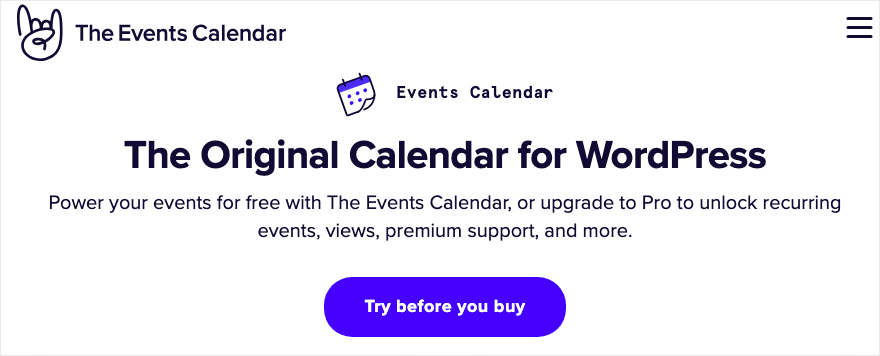 O Calendário de Eventos