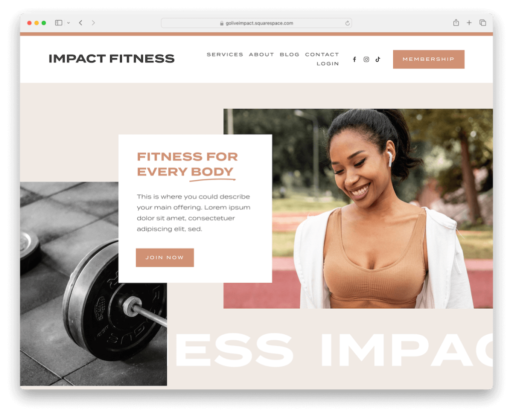 modèle de coaching d'impact squarespace