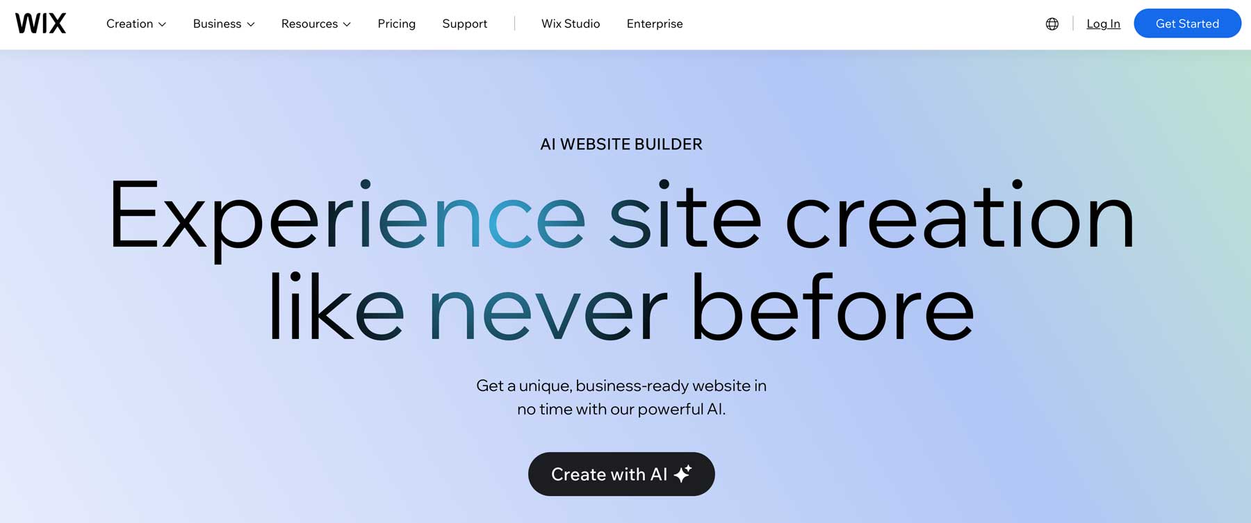 beste KI-Landingpage-Builder Wix ADI