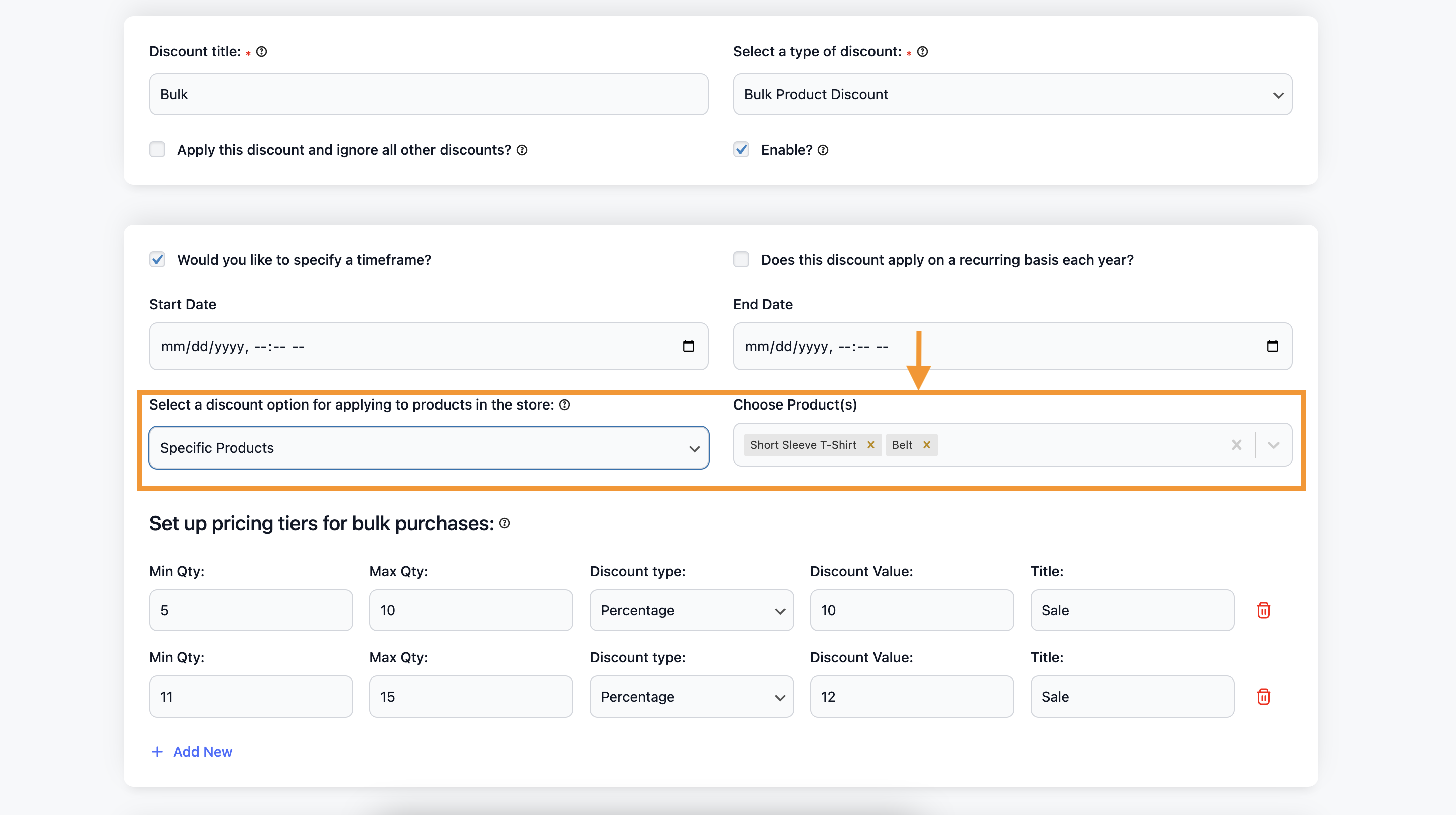 2024년 WooCommerce 대량 할인으로 판매를 촉진하는 방법 3