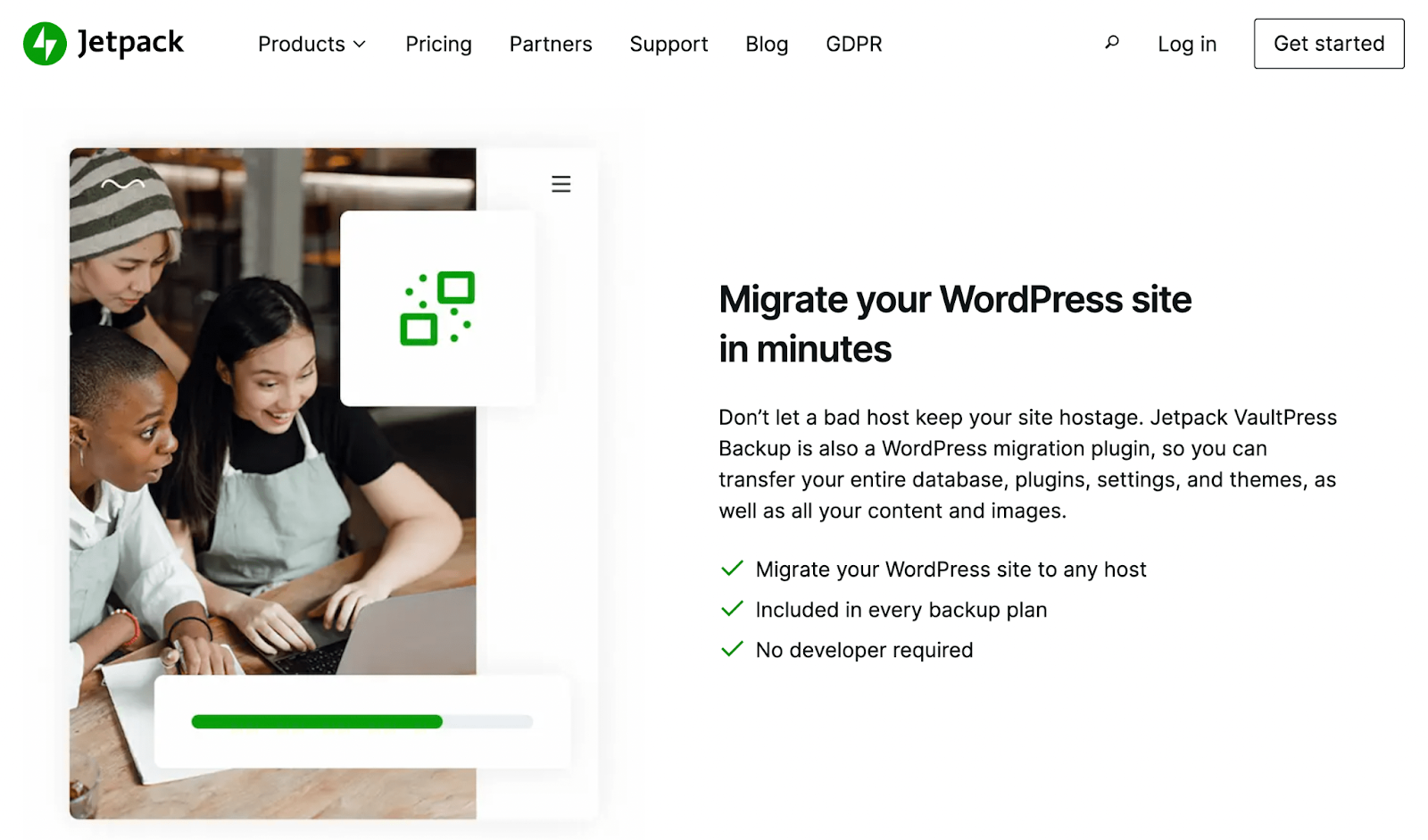 Informationen zum Migrieren einer Site mit Jetpack