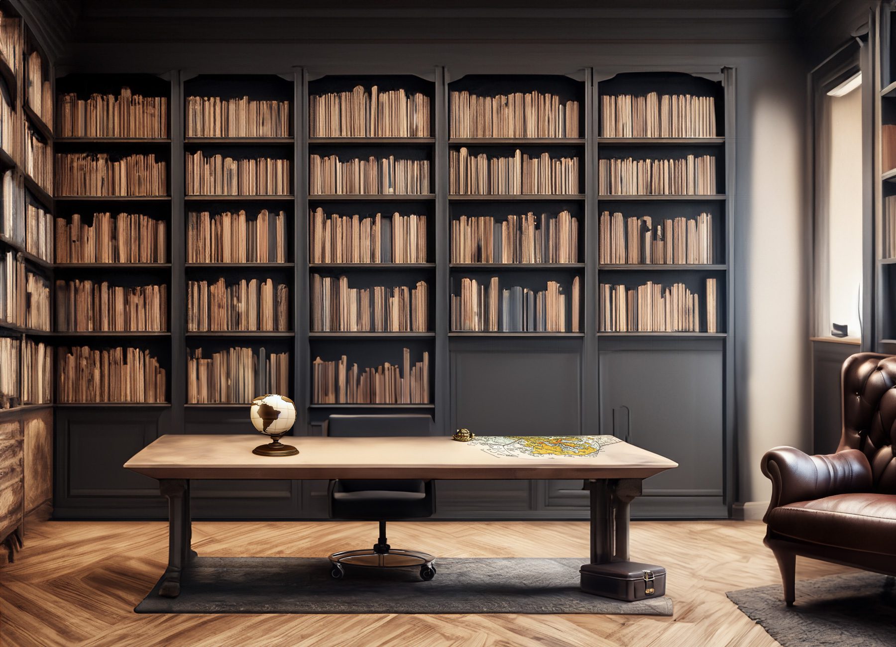Image d’exemple d’IA de style Dark Academia