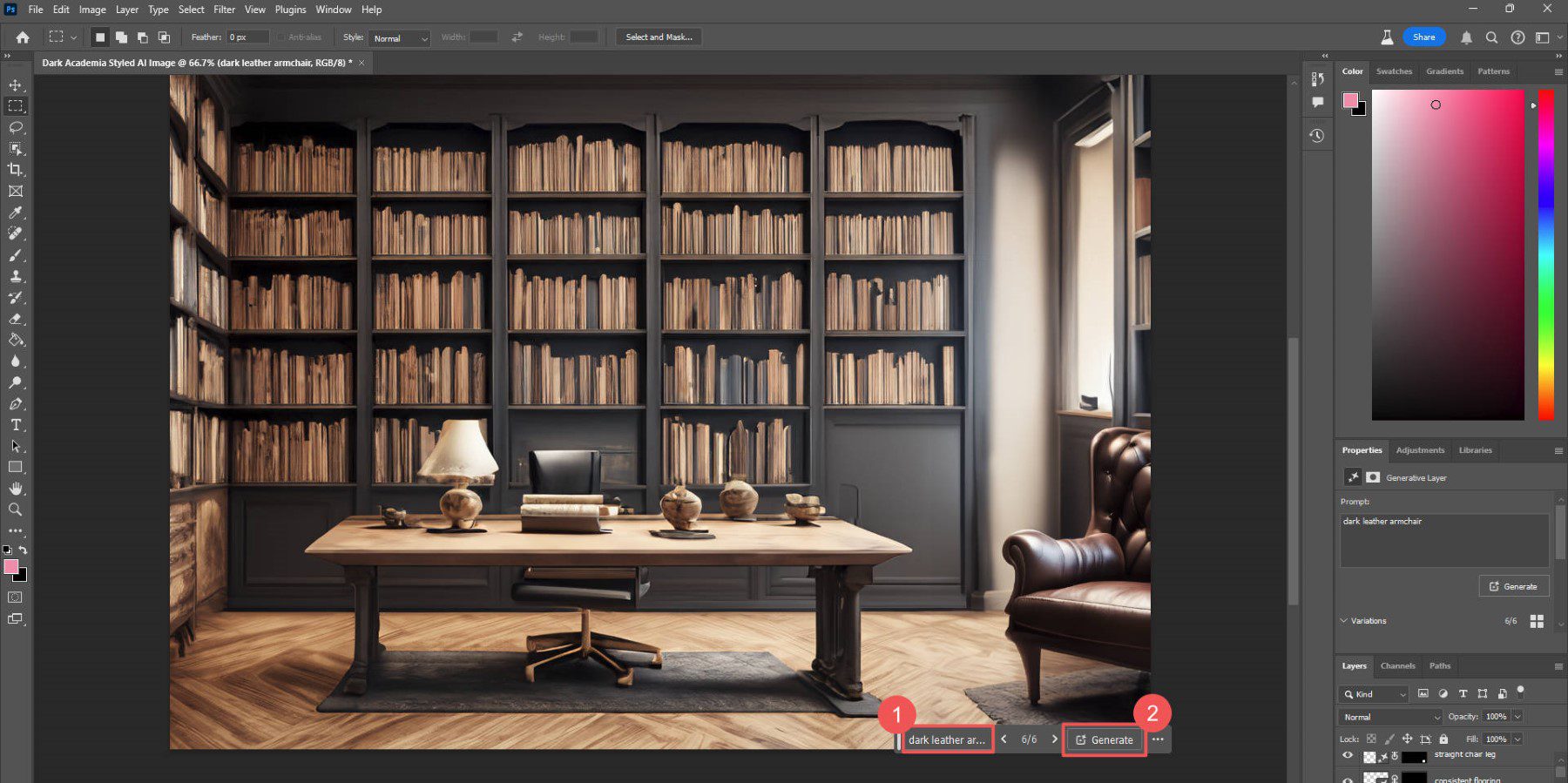 Photoshop Fireflies AI - Créer une image avec l'IA - Étapes 9 à 10