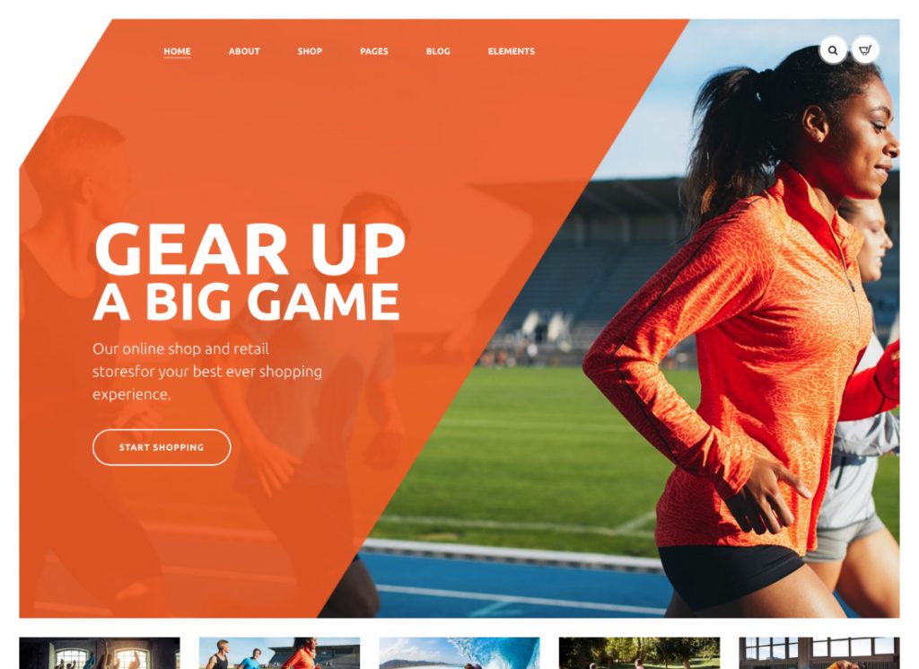 GYM Sports - Tema WordPress per negozio di abbigliamento e attrezzature