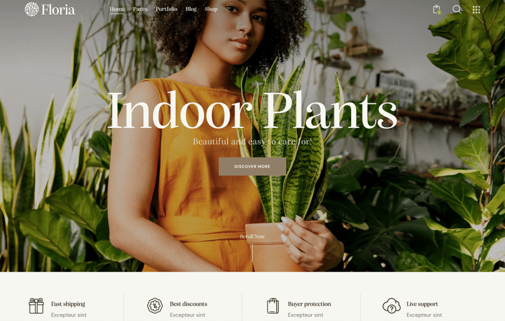 Floria – Tema WordPress de jardinagem e paisagismo