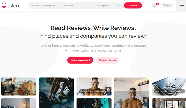 9 melhores temas WordPress para reserva de compromissos para agilizar seu negócio 3 listeo 521