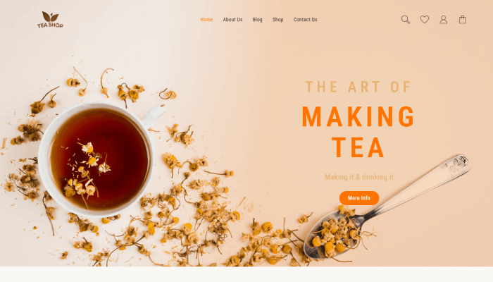 9 個最佳茶店 WordPress 主題和模板 1 New Project 71