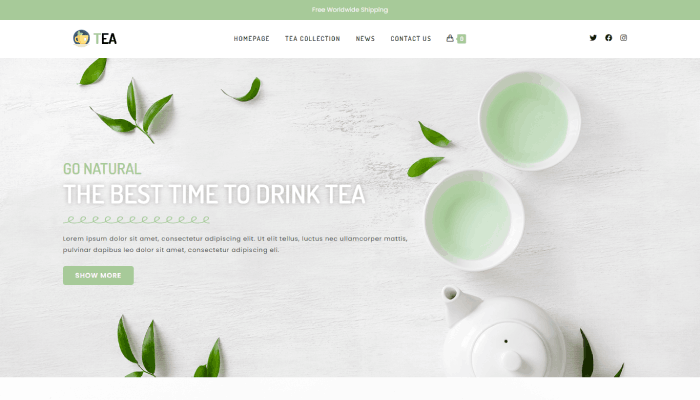 9 個最佳茶店 WordPress 主題和模板 3 New Project 73
