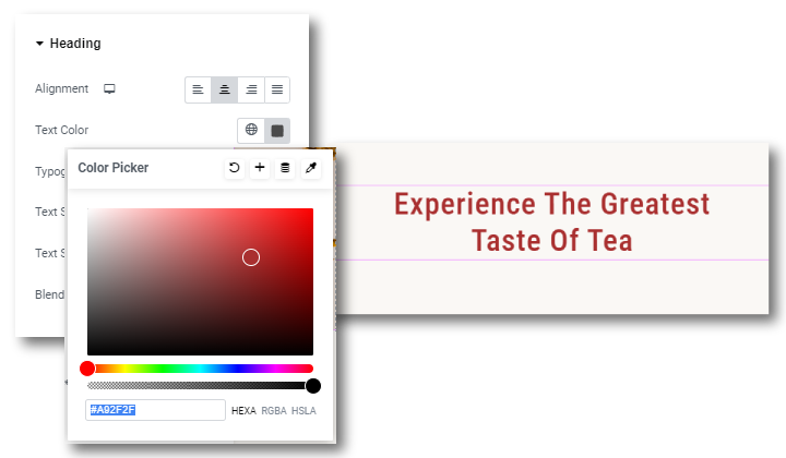 Como alterar a cor do texto em postagens ou páginas em 2024 26 Elementor Color