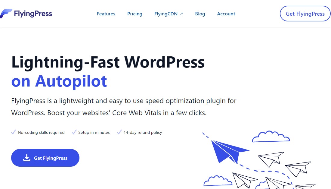 FlyingPress - Plugin de optimizare a vitezei WordPress