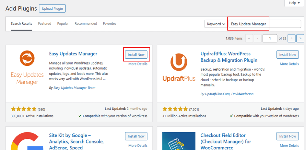 كيفية تمكين أو تعطيل التحديثات التلقائية لـ WordPress 4 wp plugin installation 36