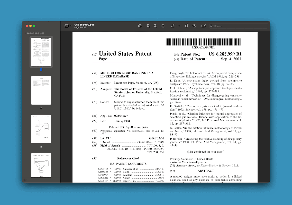 興味深いビジュアルや豊かなビジュアルのない PDF ドキュメント。