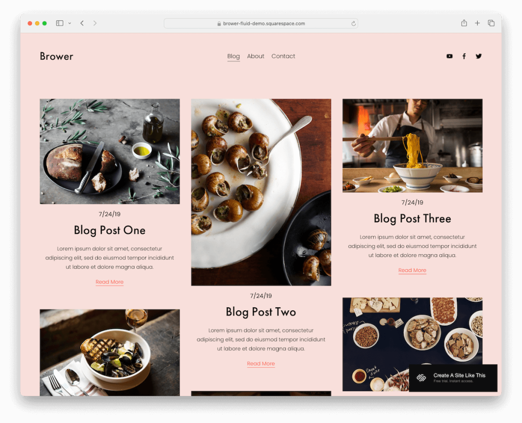 瀏覽器 squarespace 編寫器模板