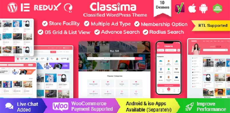 موضوع ووردبريس لدليل Classima
