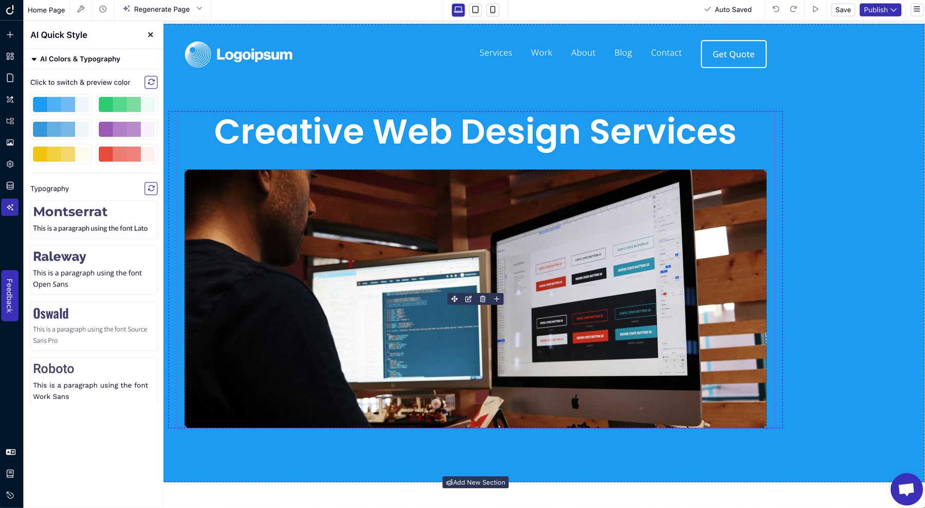 Interface Dorik