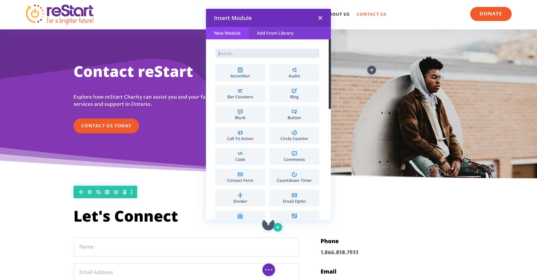 Modules de conception Divi