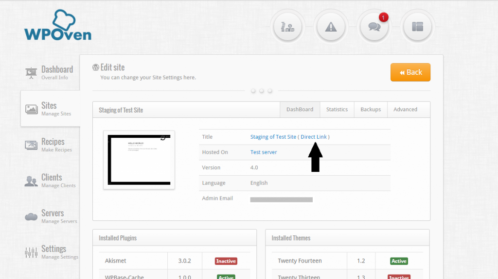 WordPress 测试:完整指南(针对初学者和专家)6 WPOven Staging Site