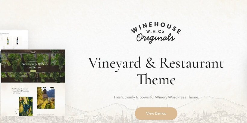 Wine-House-Meilleurs-thèmes WordPress pour l'alcool pour l'achat et la vente