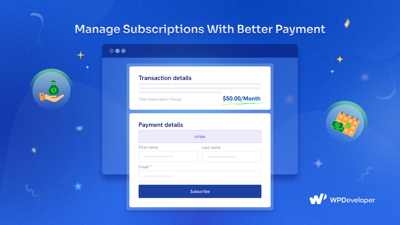 Suscripción Stripe en Mejor Pago Stripe Subscription in Better Payment