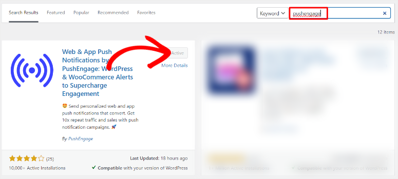 Pushengage-install-plugin - IsItWP - 免费 WordPress 主题检测器 pushengage install plugin