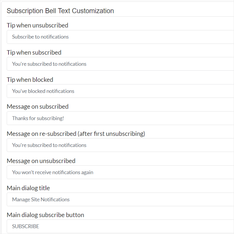 onesignal-subscription-bell-text-customization - IsItWP - 免费 WordPress 主题检测器 onesignal subscription bell text customization