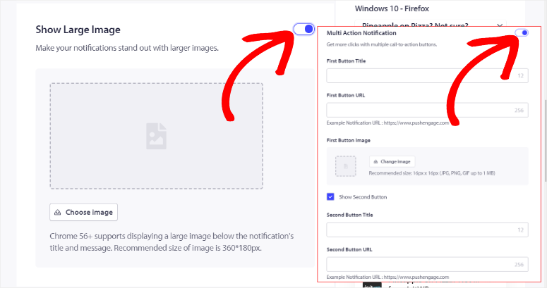 Pushengage-multiaction-buttons - IsItWP - 免费 WordPress 主题检测器 pushengage multiaction buttons