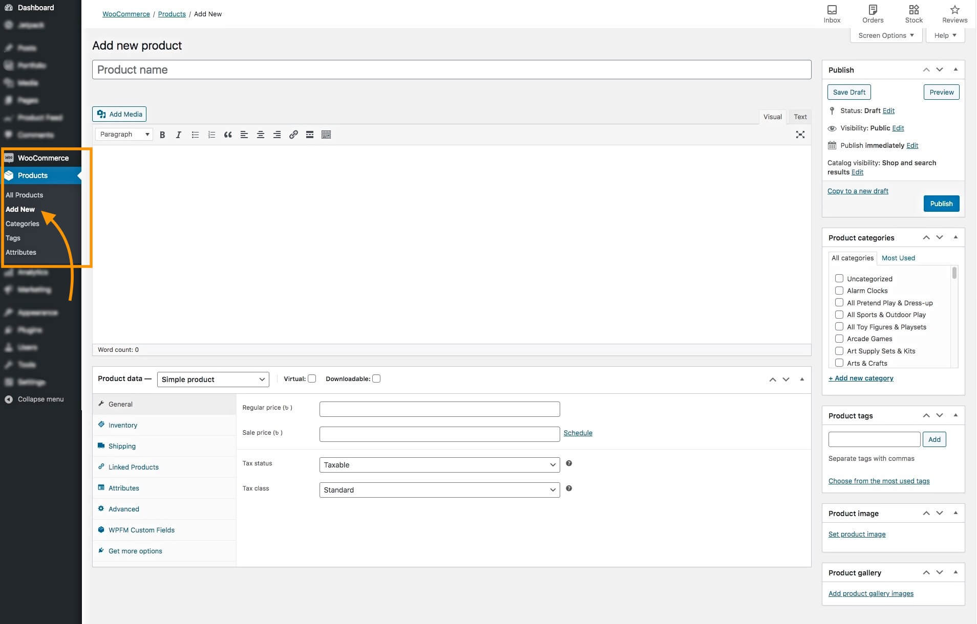 เพิ่มผลิตภัณฑ์ใหม่ - สำหรับผลิตภัณฑ์ตัวแปร WooCommerce