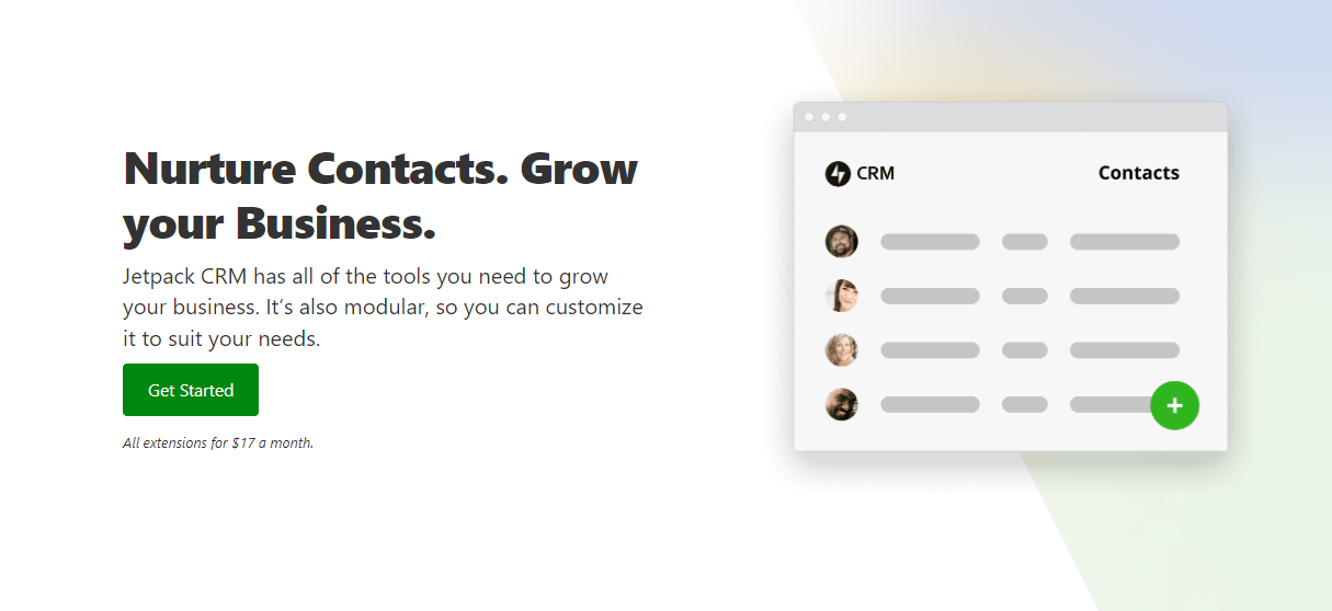 Jetpack CRM 由 WordPress.com 背后的公司 Automattic 拥有和维护,是专为 WordPress 量身定制的。