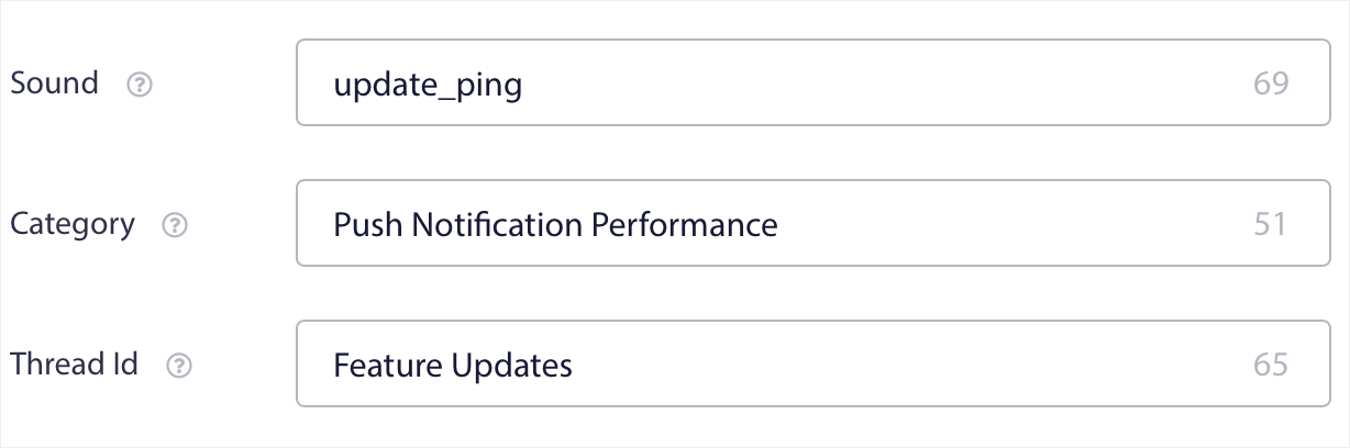 دفعة مخصصة لتطبيق iOS