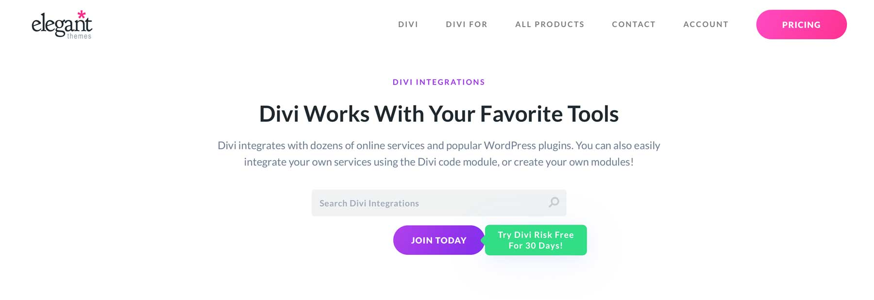 บูรณาการ Divi
