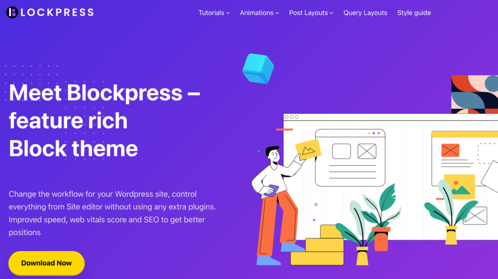 blockpress motyw bloku