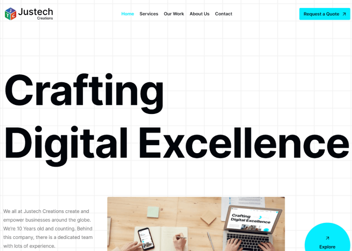 23 de exemple frumoase de site-uri web create cu Elementor 2 justech creation