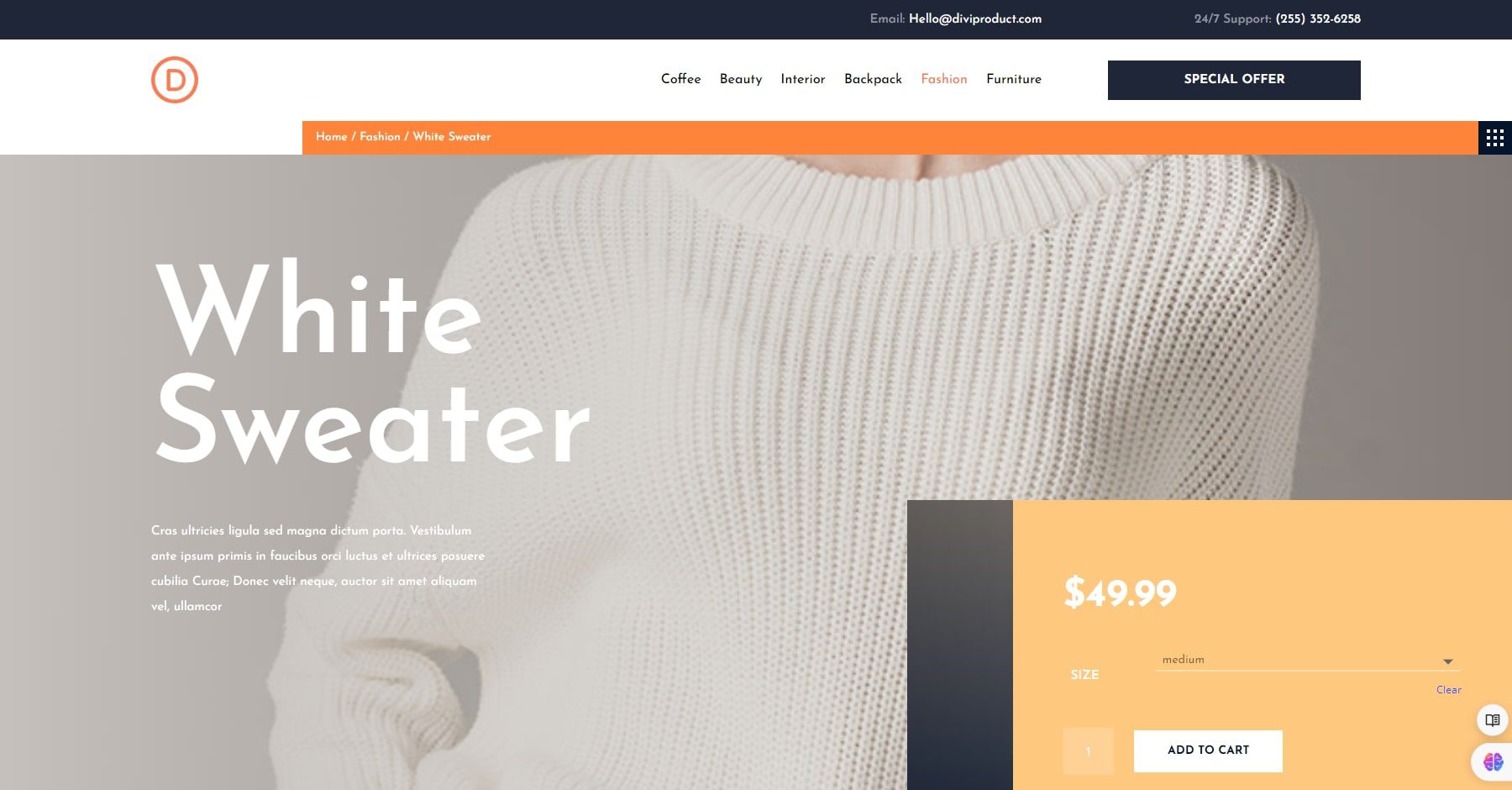 Divi E-Commerce-Thema
