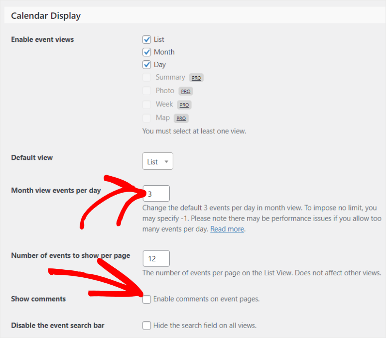 the-events-calendar-show-comments - IsItWP - 免费 WordPress 主题检测器 the events calendar show comments