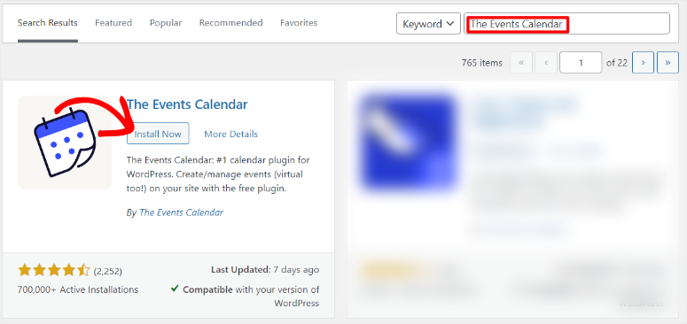 the-events-calendar-install-plugin - IsItWP - 免费 WordPress 主题检测器 the events calendar install plugin