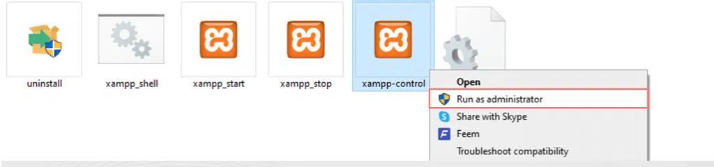 如何修復“MySQL 意外關閉”XAMPP 錯誤? 3 Run as Administrator XAMPP application