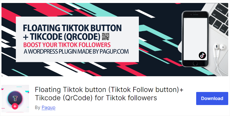 tombol-tiktok-mengambang - IsItWP - Detektor Tema WordPress Gratis floating tiktok button