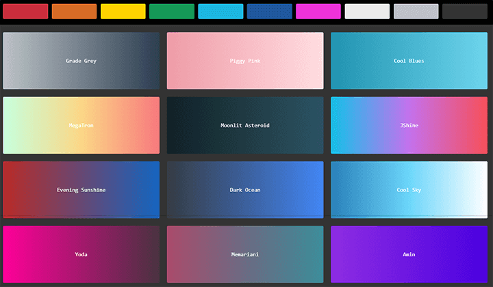 2024 年您可以使用的 6 個最佳 CSS 產生器工具 2 uigradients 2316