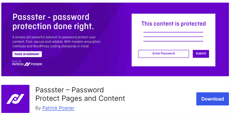 passster-plugin - IsItWP - Ücretsiz WordPress Tema Dedektörü passster plugin