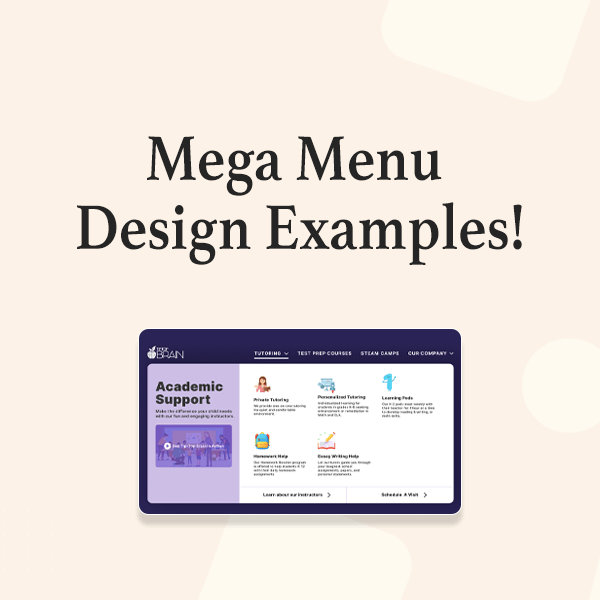 Los 9 mejores ejemplos de diseño de megamenús para inspirarte 1 Mega Menu Design Examples