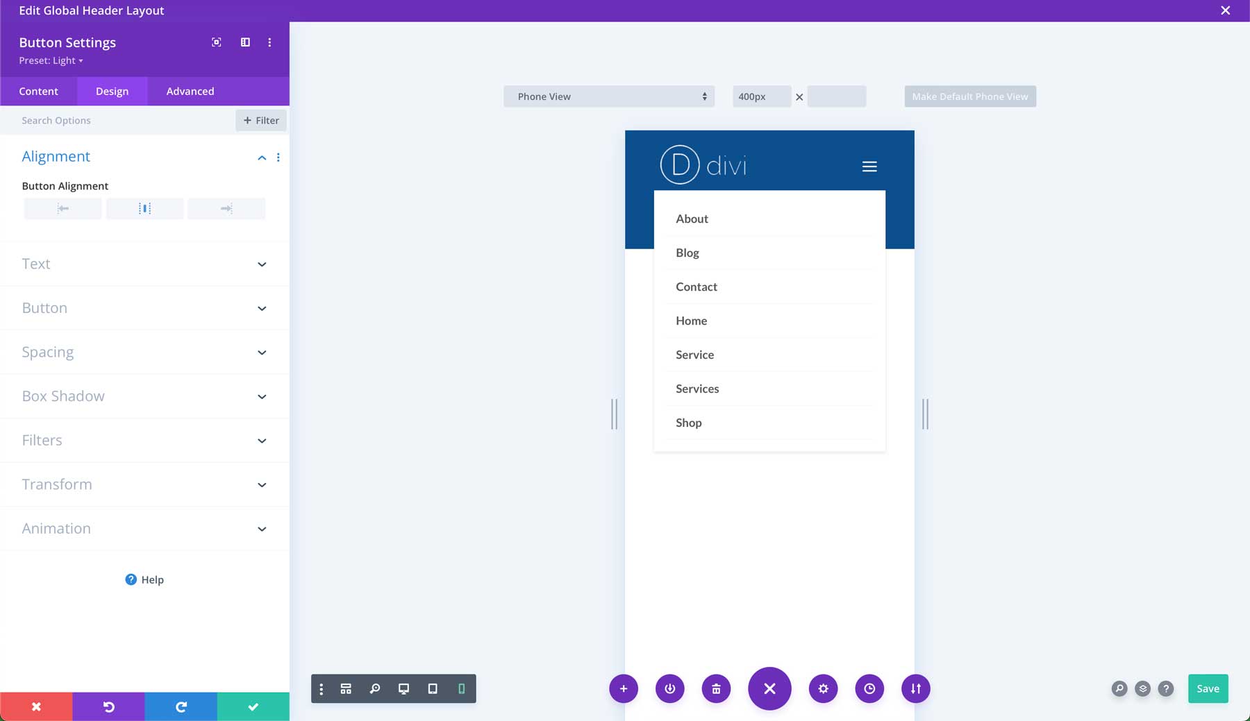 Site de démarrage financier pour Divi