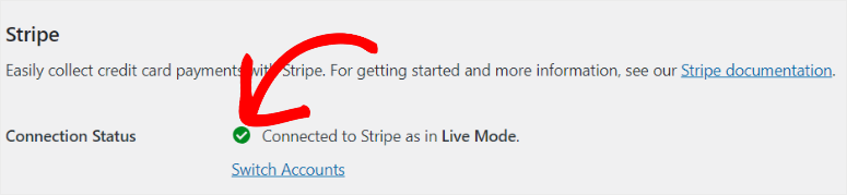 wpforms-stripe-connection-successful - IsItWP - Detector de tema WordPress gratuito wpforms stripe connection successful
