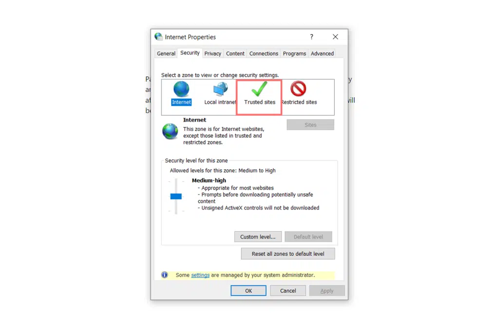 Como corrigir o erro “SSL_ERROR_RX_RECORD_TOO_LONG”? 20 Adding a website to the trusted Site list